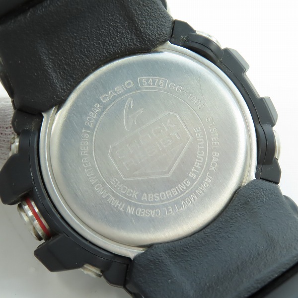 実際に弊社で買取させて頂いたG-SHOCK/Gショック MUDMASTER/マッドマスター デジタル/アナログ コンビ ウォッチ/腕時計 GG-1000-1AJF【動作未確認】の画像 3枚目