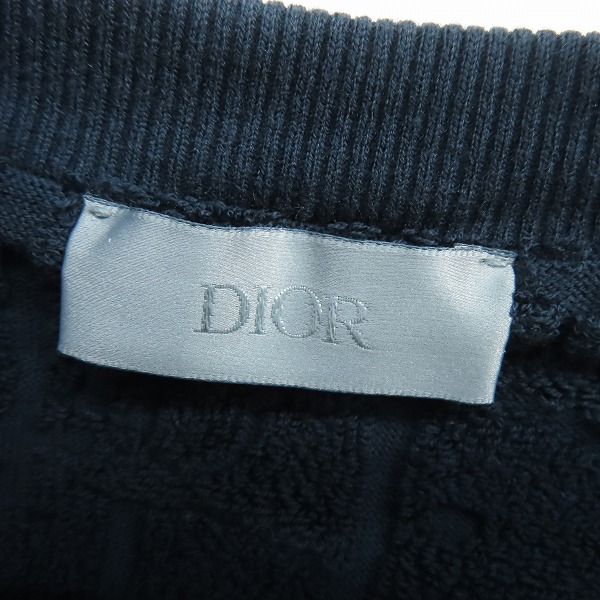 実際に弊社で買取させて頂いたDior HOMME/ディオールオム オブリーク パイル Tシャツ カットソー 943J605E0602/ Mの画像 2枚目