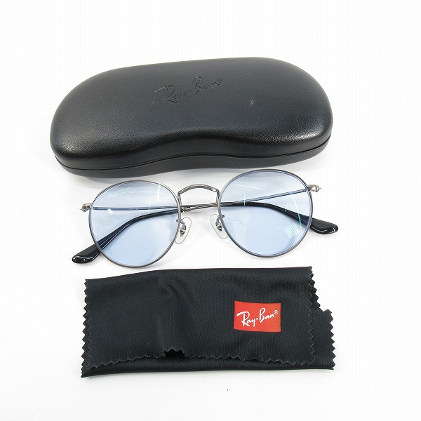 実際に弊社で買取させて頂いたRayBan/レイバン  度入り 眼鏡/メガネフレーム Round Metal RB3447Vの画像 8枚目