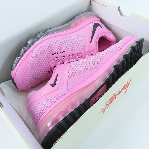 実際に弊社で買取させて頂いたSTUSSY×NIKE/ステューシー×ナイキ AIR MAX 2013/エアマックス ピンク DR2601-600/28の画像 8枚目