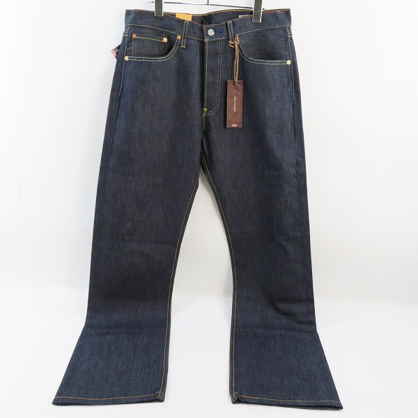 実際に弊社で買取させて頂いた【未使用】LEVIS/リーバイス 501 PREMIUM デニムパンツ 赤耳 牛革 UK501-0001/W32/L36