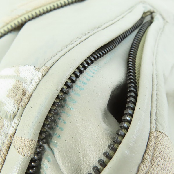 実際に弊社で買取させて頂いたmastermind JAPAN/マスターマインドジャパン スカルボタン ダメージ加工ライダースジャケット MY-TS02-013/Lの画像 7枚目