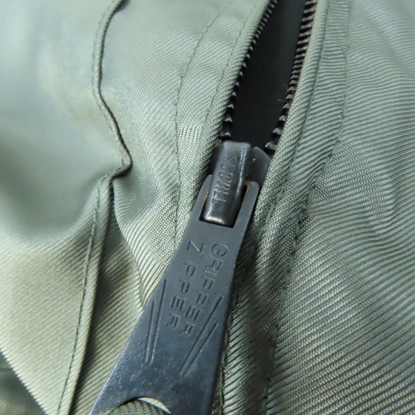 実際に弊社で買取させて頂いたALPHA INDUSTRIES/アルファ インダストリーズ フライトジャケット 8415-01-010-1912 カーキ/Sの画像 8枚目