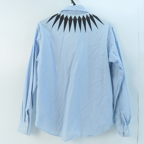 実際に弊社で買取させて頂いたNEIGHBORHOOD/ネイバーフッド ストライプ 長袖シャツ SPNH-SH-M07/Sの画像 1枚目