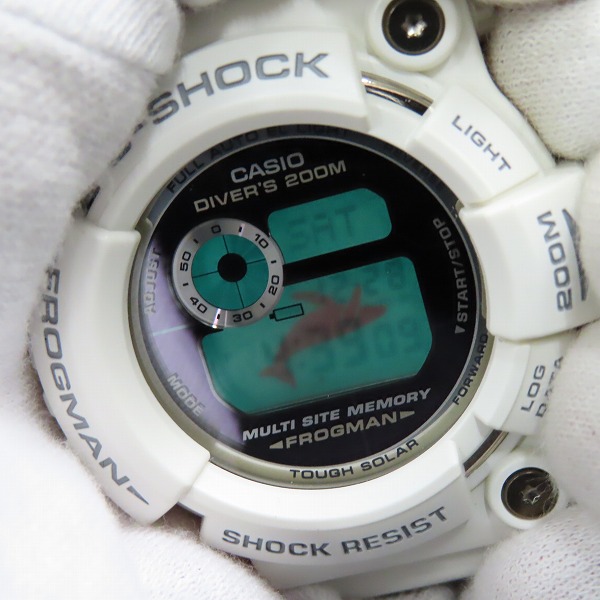 実際に弊社で買取させて頂いたG-SHOCK/Gショック FROGMAN フロッグマン 第6回 イルクジ タフソーラー GW-206K-7JRの画像 4枚目