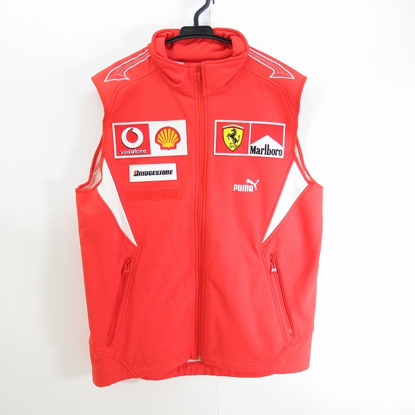 実際に弊社で買取させて頂いたPUMA×FERRARI/プーマ×フェラーリ ジップアップ ベスト/M
