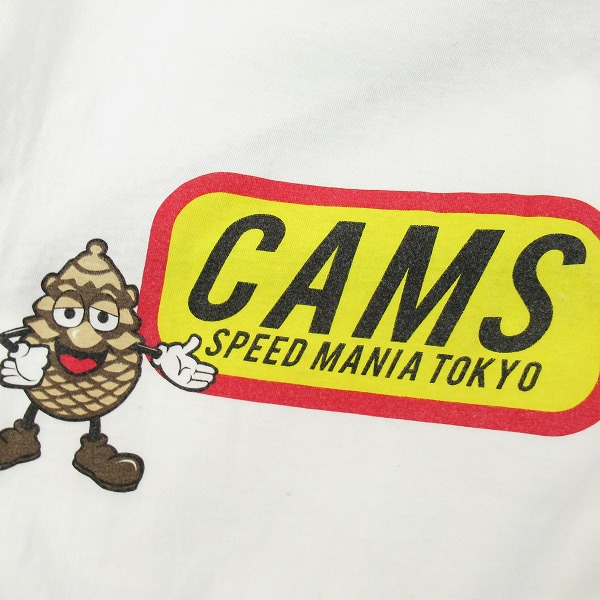 実際に弊社で買取させて頂いたCHALLENGER × SAM'S/チャレンジャー×サムズ CAMS コラボ プリントTシャツ ホワイト/レッド NORMALの画像 3枚目