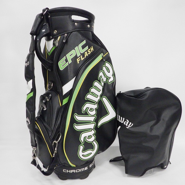 実際に弊社で買取させて頂いたCallaway/キャロウェイ Tour 19JM EPIC FLASH 2019年数量限定ツアーレプリカモデル 9.5型5分割キャディバッグ ブラック