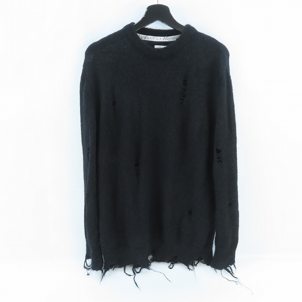 実際に弊社で買取させて頂いたNUMBER (N)INE/ナンバーナイン ウールキッドモヘヤダメージニット 811130003/3