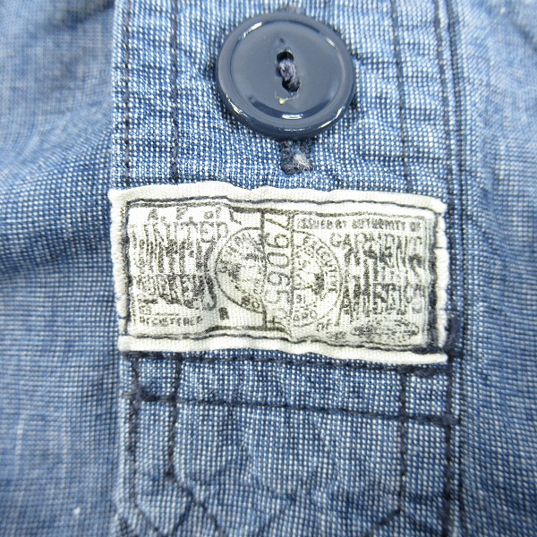 実際に弊社で買取させて頂いたSUGAR CANE×Mister Freedom/シュガーケン×ミスターフリーダム シャンブレー 長袖シャツ/Mの画像 3枚目