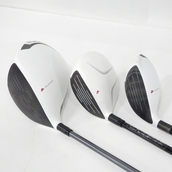 実際に弊社で買取させて頂いたTaylorMade/テーラーメイド BURNER SUPER FAST ウッド 1w/9.5°,5w,U5/24° 3本セット FLEX:R ヘッドカバー付きの画像 1枚目