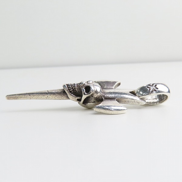 実際に弊社で買取させて頂いた【証明書/ギャラ付】Gaboratory/ガボラトリー Single skull dagger round top/シングルスカルダガーラウンドトップ ペンダントの画像 3枚目