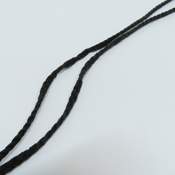 実際に弊社で買取させて頂いたCHROME HEARTS/クロムハーツ スモールCHクロスペンダントw/レザーブレードの画像 4枚目