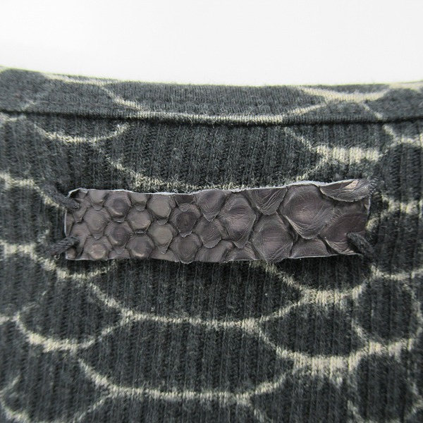 実際に弊社で買取させて頂いたIF SIX WAS NINE/イフシックスワズナイン パイソン ロングスリーブ カットソー LSC/M 2802SN/1の画像 6枚目