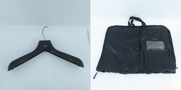 実際に弊社で買取させて頂いたAKM/エーケーエム ラムレザー ダウンジャケット ブラック/Lの画像 9枚目