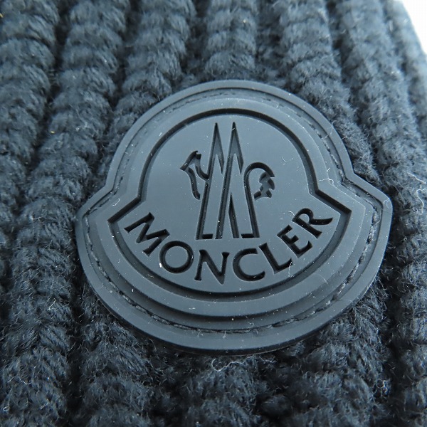 実際に弊社で買取させて頂いた【未使用】MONCLER/モンクレール ロゴ ビーニー ニットキャップ J20913B00030A9538の画像 7枚目