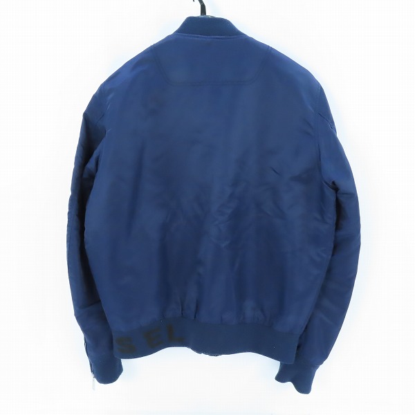 実際に弊社で買取させて頂いたDIESEL/ディーゼル デニム切替 フライトジャケット MA-1 ブルゾン 裏地キルティング/Mの画像 1枚目