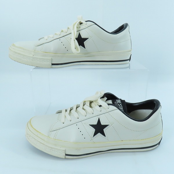 実際に弊社で買取させて頂いたCONVERSE/コンバース ONE STAR/ワンスター スニーカー 白黒 1C043/26の画像 3枚目