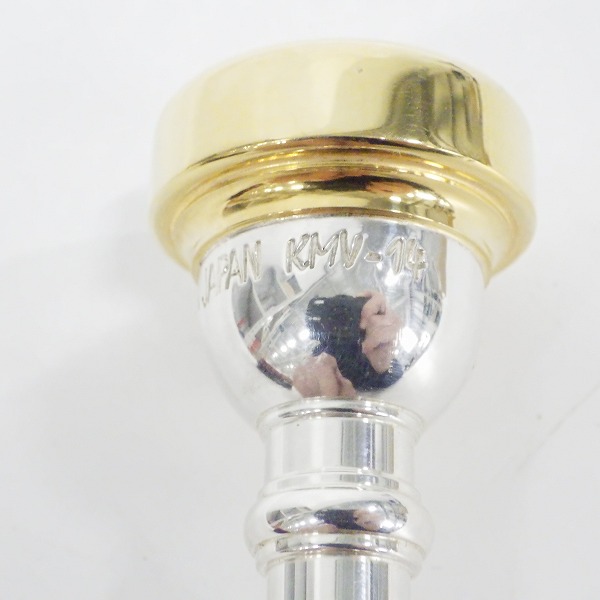 実際に弊社で買取させて頂いたYAMAHA/ヤマハ  TR-KMV14 GP トランペット用マウスピース 神代修モデル ゴールドｘシルバーの画像 2枚目