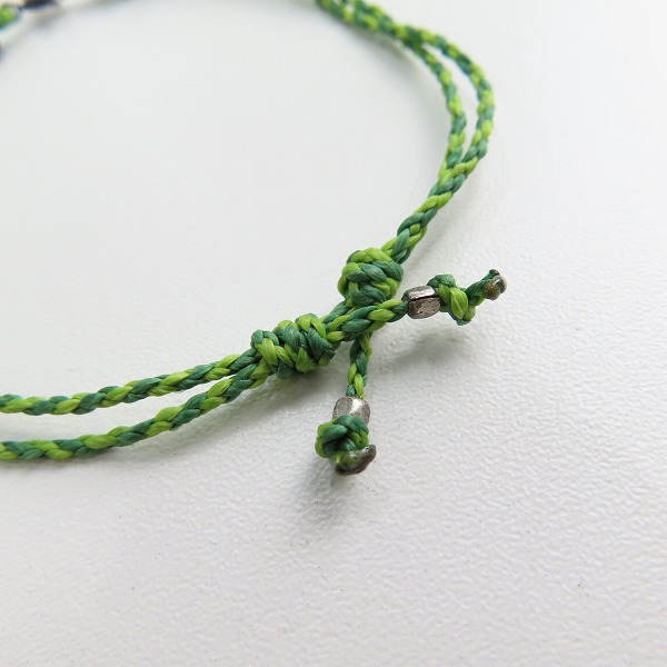 実際に弊社で買取させて頂いた(2)AMP JAPAN/アンプジャパン スター ブレスレット グリーンの画像 6枚目