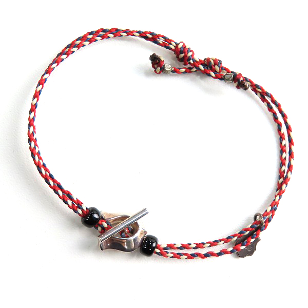 実際に弊社で買取させて頂いた(1)AMP JAPAN/アンプジャパン ホースシュー ブレスレット レッド/ネイビー