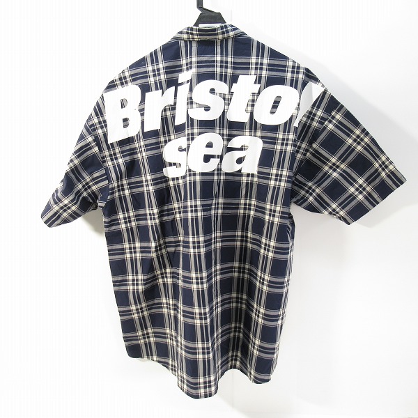 実際に弊社で買取させて頂いたF.C.Real Bristol×WIND AND SEA/ウィンダンシー BRISTOL SEA S/S BAGGY SHIRT/バギーシャツ FCRB-220153/XLの画像 1枚目