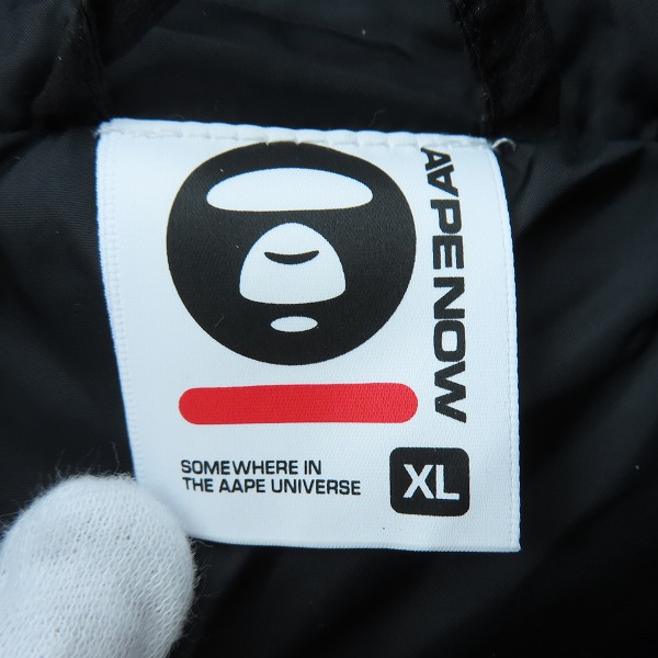 実際に弊社で買取させて頂いたAAPE BY A BATHING APE/エーエイプバイアベイシングエイプ AAPE NOW HOODIE DOWN JACKET/ダウンジャケット AAPDNM7654XXN/XLの画像 2枚目