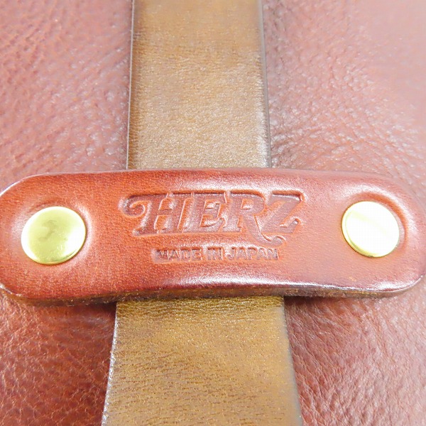 実際に弊社で買取させて頂いたHERZ/ヘルツ 1本ベルトレザーリュック R-5の画像 4枚目