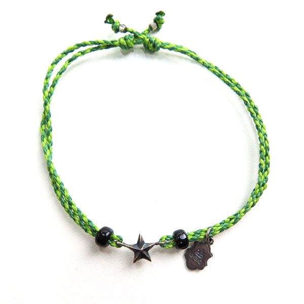 実際に弊社で買取させて頂いた(2)AMP JAPAN/アンプジャパン スター ブレスレット グリーンの画像 2枚目