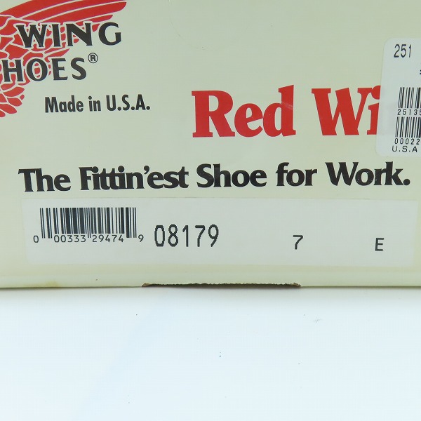 実際に弊社で買取させて頂いたRED WING/レッドウィング 羽タグ アイリッシュセッター モックトゥ ブーツ 8179 /7の画像 9枚目