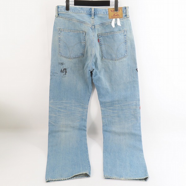 実際に弊社で買取させて頂いたHYSTERIC GLAMOUR×skoloct/ヒステリックグラマー×スコロクト スタッズ デニムパンツ 02241AP19 /32の画像 1枚目