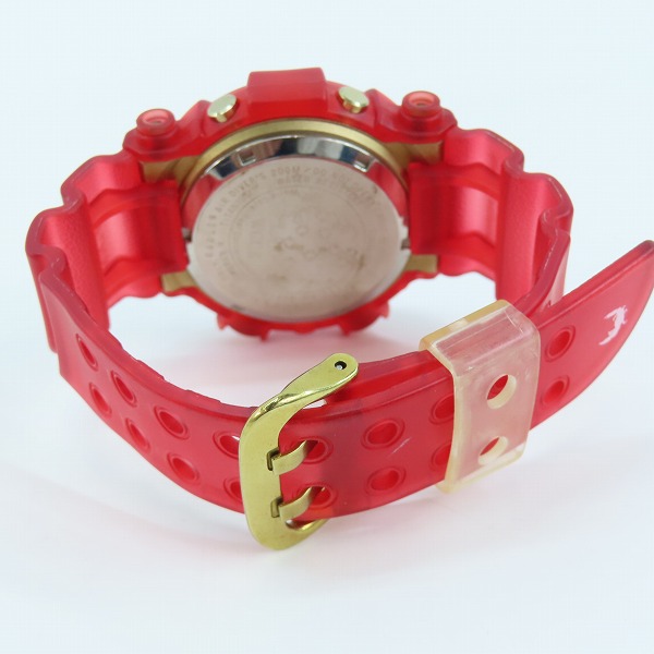 実際に弊社で買取させて頂いたG-SHOCK/Gショック FROGMAN/フロッグマン トリプルマンタモチーフ DW-8201WC レッド【動作未確認】 の画像 2枚目