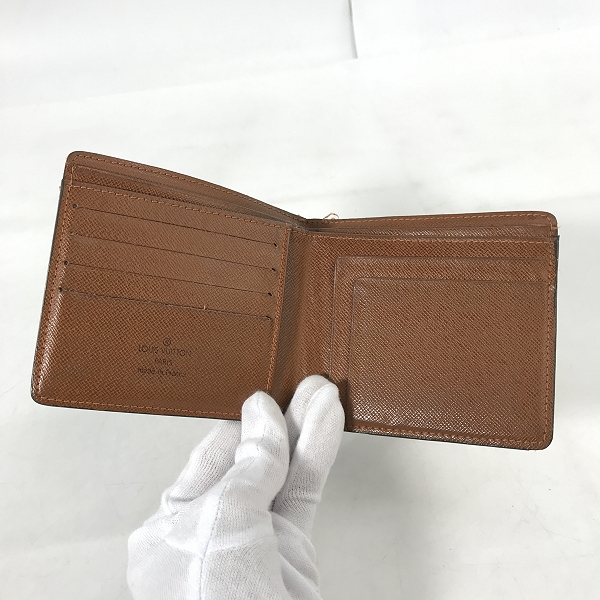 実際に弊社で買取させて頂いたLOUIS VUITTON/ルイヴィトン モノグラム 二つ折り財布/札入れ T7592の画像 3枚目