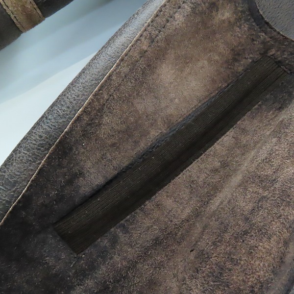 実際に弊社で買取させて頂いたDIESEL/ディーゼル カウレザー ムートンジャケット Mの画像 7枚目