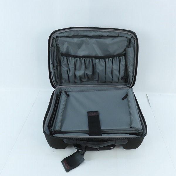 実際に弊社で買取させて頂いたTUMI/トゥミ ALPHA 2輪 コンパクトブリーフケース/キャリーケース ブラック 26124DHの画像 3枚目