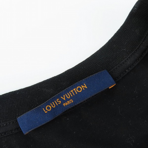 実際に弊社で買取させて頂いたLOUIS VUITTON/ルイヴィトン サークルロゴ Tシャツ ブラック RM202Q JC8 HAY50W/Lの画像 2枚目