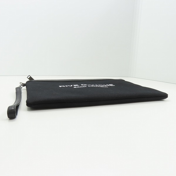 実際に弊社で買取させて頂いたSAINT LAURENT/サンローラン RIVE GAUCHE クラッチバッグ ブラックの画像 2枚目