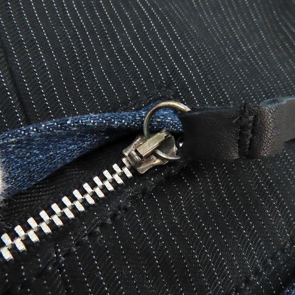 実際に弊社で買取させて頂いたDIESEL/ディーゼル デニム切替 ストライプ テーラードジャケット Mの画像 6枚目