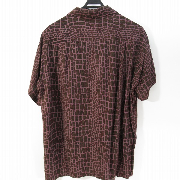 実際に弊社で買取させて頂いたWACKO MARIA/ワコマリア 半袖 オープンシャツ クロコ/Mの画像 1枚目