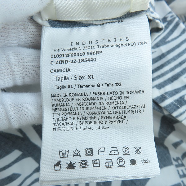 実際に弊社で買取させて頂いた【JPタグ】MONCLER/モンクレール CAMICIA/総柄 オープンカラーシャツ I10912F00010/XLの画像 4枚目