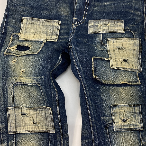 実際に弊社で買取させて頂いたglamb/グラム リペア加工 デニムパンツ/1の画像 8枚目