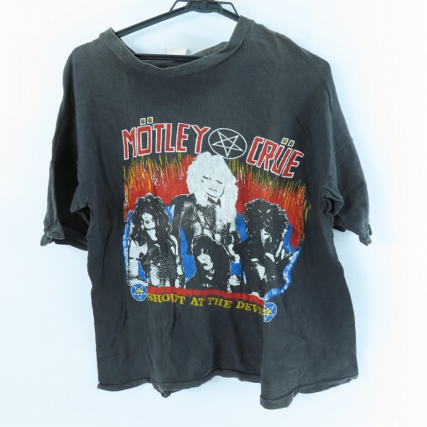 実際に弊社で買取させて頂いたMOTLEY CRUE/モトリー・クルー SHOUT AT THE DEVIL ヴィンテージ/ビンテージ バンT Tシャツ/XL