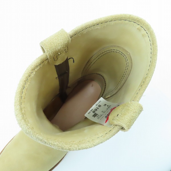 実際に弊社で買取させて頂いたRED WING/レッドウィング 羽タグ スエード PECOS/ペコスブーツ 8168 /7の画像 4枚目