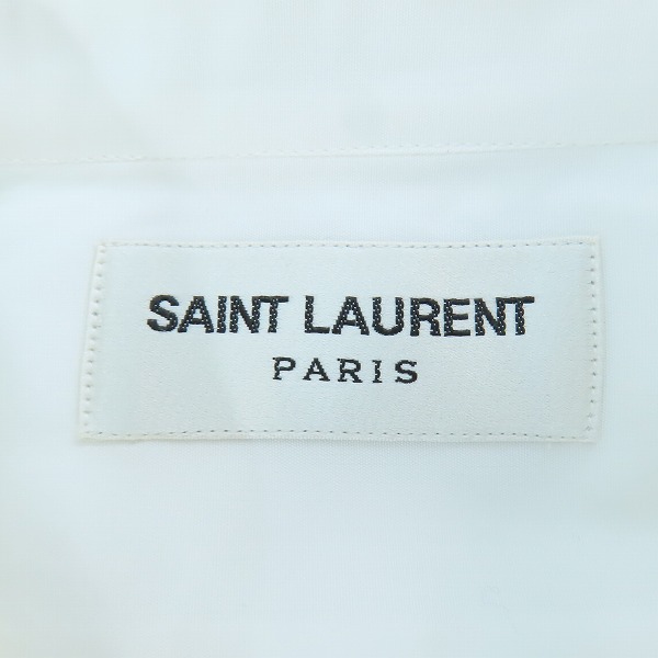 実際に弊社で買取させて頂いた(1)【未使用】SAINT LAURENT/サンローラン 17SS コットン ドレスシャツ 347342 YM16Q/36の画像 2枚目