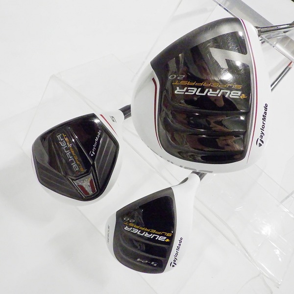 実際に弊社で買取させて頂いたTaylorMade/テーラーメイド BURNER SUPER FAST ウッド 1w/9.5°,5w,U5/24° 3本セット FLEX:R ヘッドカバー付き