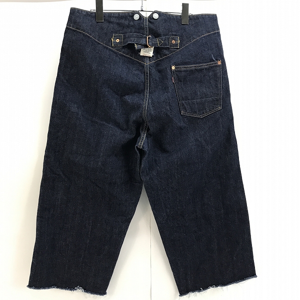 実際に弊社で買取させて頂いたEVISU/エヴィス シンチバック ワイドデニムパンツ/32×32の画像 1枚目