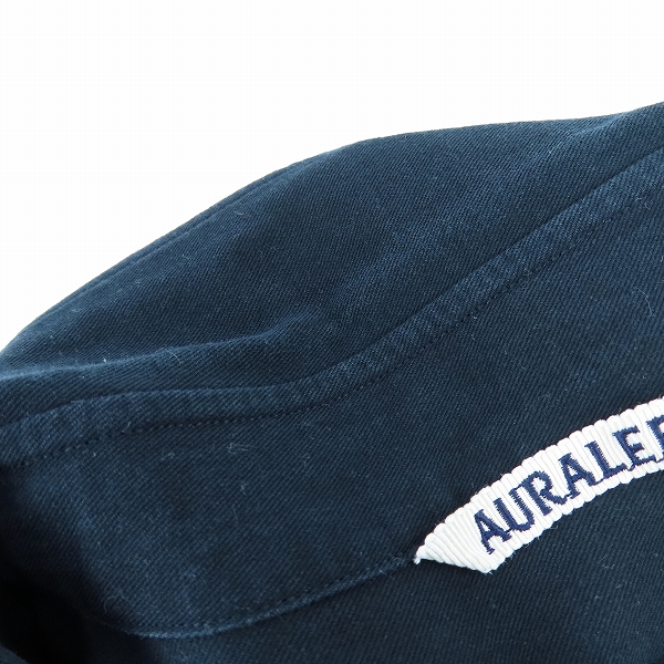 実際に弊社で買取させて頂いたAURALEE/オーラリー HARD TWIST COTTON SILK VIYELLA SHIRT コットン/シルク 長袖シャツ A24SS02KV/5の画像 5枚目