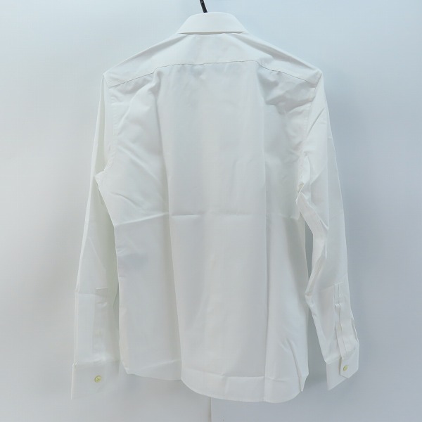 実際に弊社で買取させて頂いた(2)【未使用/JPタグ】SAINT LAURENT/サンローラン 19SS プレーン 長袖シャツ 536096 Y216W/36の画像 1枚目