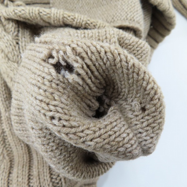 実際に弊社で買取させて頂いた【難有】BURBERRY LONDON BLUE LABEL/バーバリーロンドン ブルーレーベル ダッフルニットコート/E1F21-403-40/38の画像 6枚目