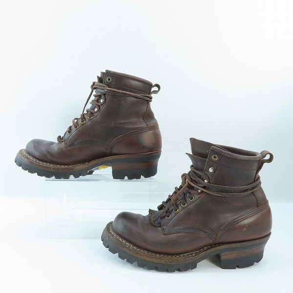 実際に弊社で買取させて頂いたWHITE S BOOTS/ホワイツブーツ Smoke Jumper/スモークジャンパー レースアップブーツ 350-V ブラウン 7Eの画像 3枚目